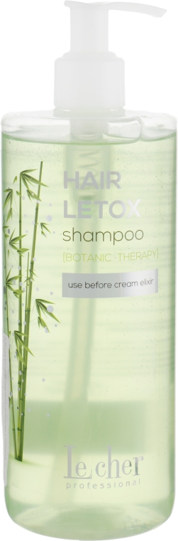 Шампунь відновлювальний з керамідами і екстрактом бамбука - Lecher Hair Letox Shampoo