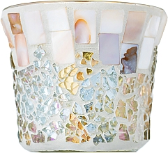 Підсвічник для свічки - Yankee Candle Gold and Pearl Crackle Votive Holder — фото N1