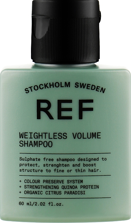Шампунь для об’єму волосся рН 5.5 - REF Weightless Volume Shampoo (міні) — фото N2