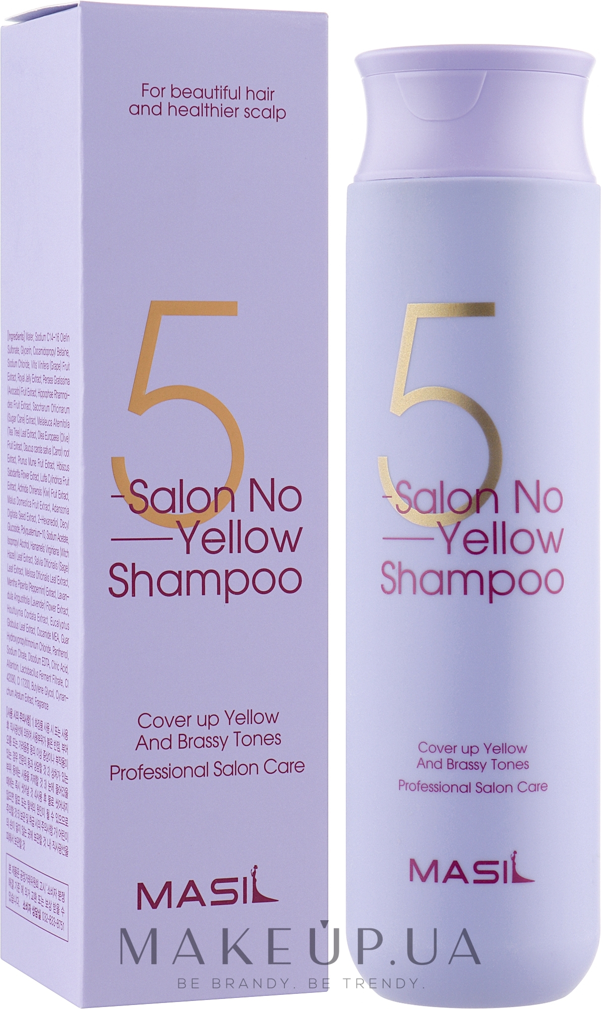 Шампунь против желтизны волос - Masil 5 Salon No Yellow Shampoo — фото 300ml
