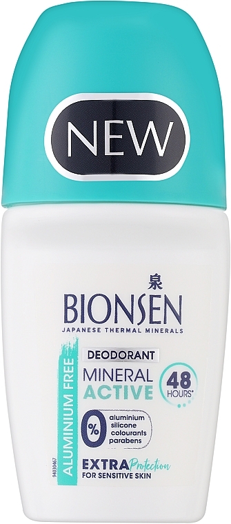 Шариковый дезодорант - Bionsen Mineral Active Roll-On Deodorant — фото N1