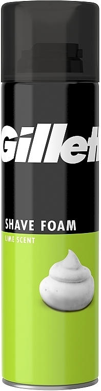 Пена для бритья "Лимон" - Gillette Classic Lemon Lime Shave Foam For Men — фото N1