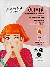 Парфумерія, косметика Альгінатна маска "Інжир" - PuroBio Cosmetics Olivia Powder Mask Oily Skin