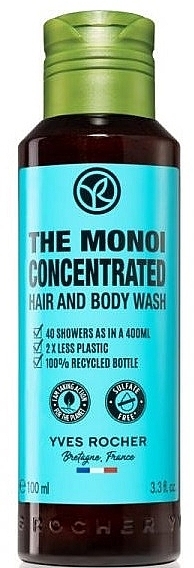 Концентрований гель для душу та волосся - Yves Rocher The Monoi Concentrated Hair And Body Wash — фото N1