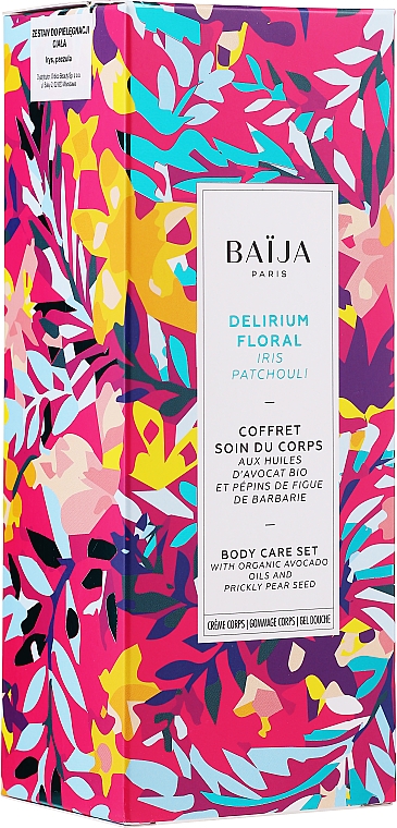 Набор - Baija Delirium Floral (b/cream/75ml + sh/gel/100ml + b/scr/60g) — фото N1