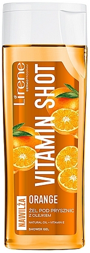 Гель для душу з апельсиновою олією - Lirene Vitamin Shot Shower Gel Sweet Orange Oil — фото N1