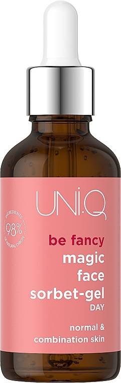 Денна гелева сироватка для обличчя - UNI.Q be Fancy Magic Face Sorbet-Gel Day — фото N1