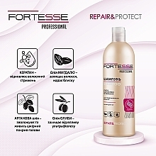 Шампунь восстанавливающий для сухих и поврежденных волос - Fortesse Professional Repair & Protect Shampoo — фото N4