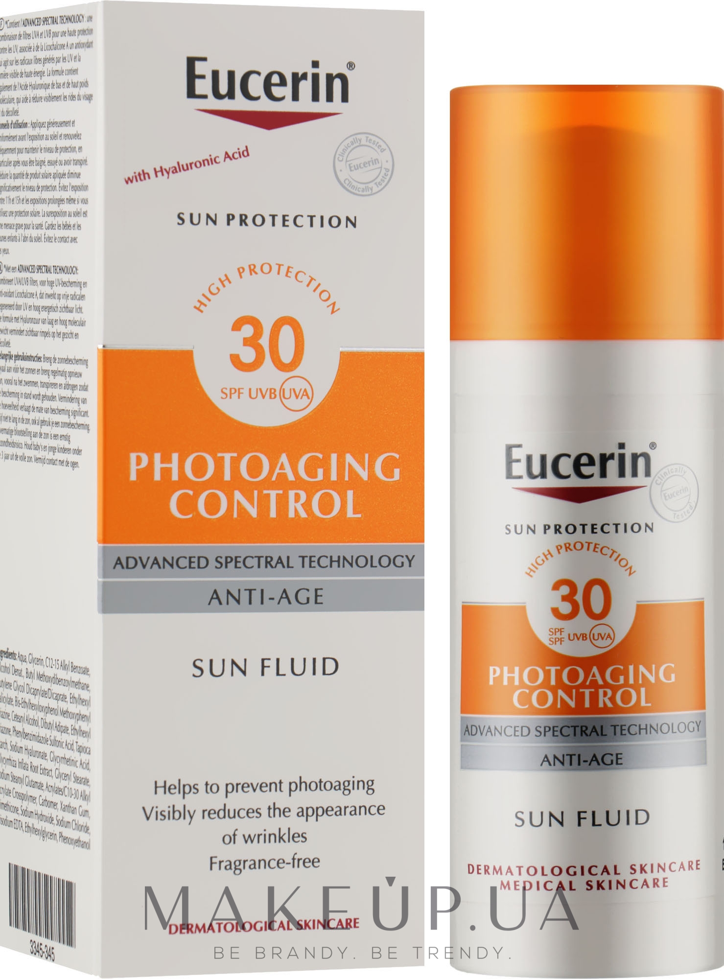 Флюїд антивіковий сонцезахисний - Eucerin Sun Protection Photoaging Control Sun Fluid SPF 30 — фото 50ml