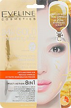 Духи, Парфюмерия, косметика Восстанавливающая тканевая маска с 24-каратным золотом 8в1 - Eveline Cosmetics 24k Gold Nourishing Elixir Mask
