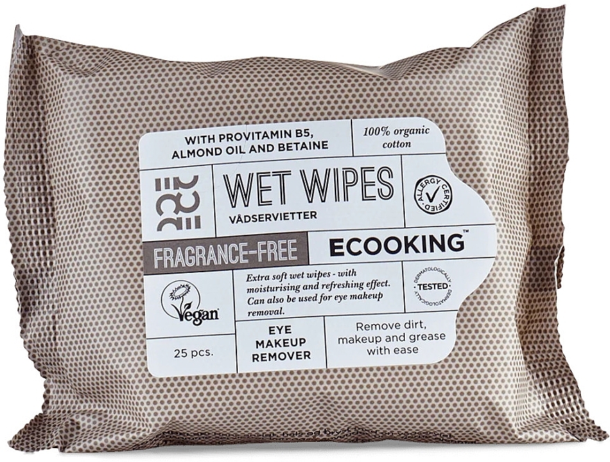 Влажные салфетки - Ecooking Wet Wipes Fragrance Free — фото N1