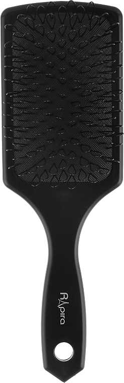 Щётка для волос широкая С0265, чёрная с зубцами петля - Rapira
