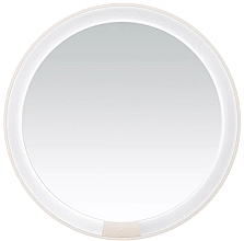 Світлодіодне портативне дзеркало з косметичкою, біле - Amiro Cube S Magnetic Bag Mirror White — фото N4