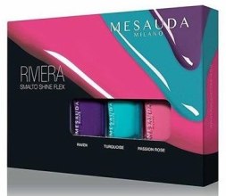 Духи, Парфюмерия, косметика Набор лаков для ногтей - Mesauda Milano Riviera Smalto Shine Flex