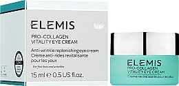 Восстанавливающий лифтинг-крем под глаза - Elemis Pro-Collagen Vitality Eye Cream  — фото N2