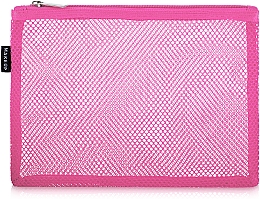 Духи, Парфюмерия, косметика Косметичка дорожня, рожева "Pink mesh", 23 х 15 см - MAKEUP