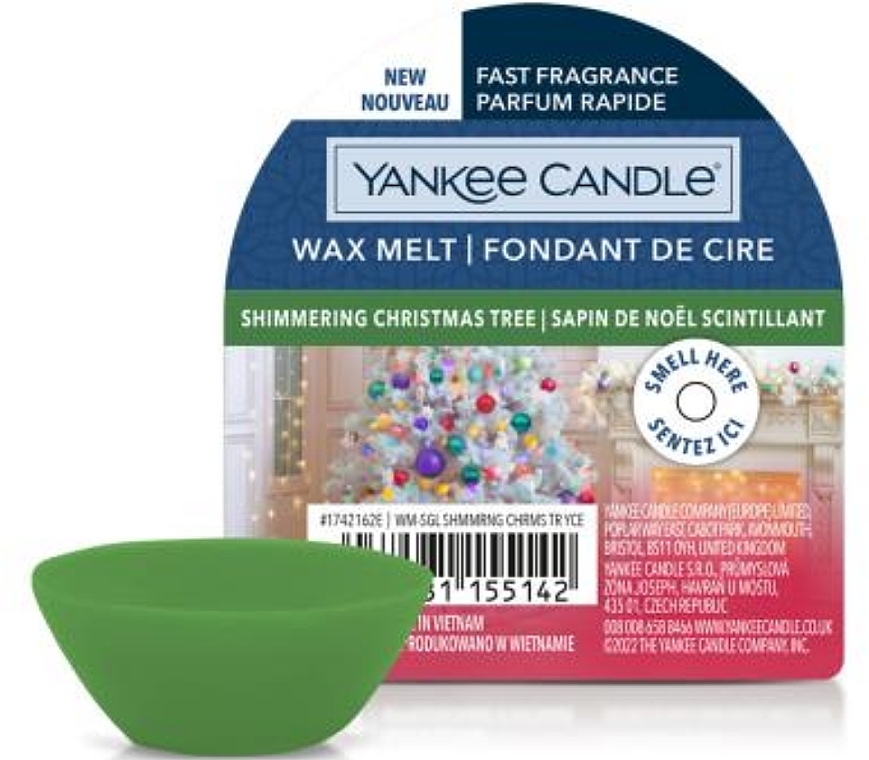 Ароматический воск - Yankee Candle Shimmering Christmas Tree Wax Melts  — фото N1