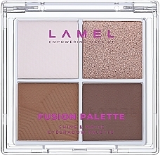 Духи, Парфюмерия, косметика Палетка теней для век - LAMEL Make Up Fusion Palette Eyeshadow