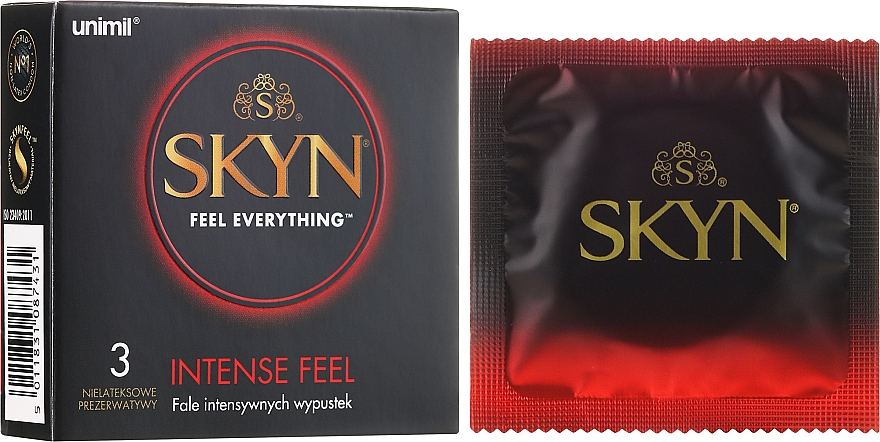 Презервативы, 3 шт. - Unimil Skyn Feel Everything Intense Feel — фото N1