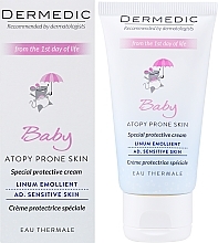 Захисний крем для дітей з 1-го дня життя - Dermedic Linum Emolient Baby Cream — фото N1