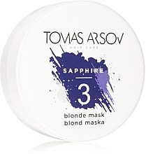 Парфумерія, косметика Маска для світлого, фарбованого та мелірованого волосся - Tomas Arsov Sapphire Blonde Mask