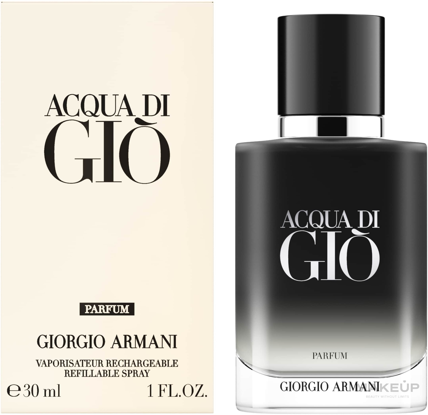 Giorgio Armani Acqua Di Gio Parfum Refillable - Духи (флакон с возможностью повторного наполнения) — фото 30ml