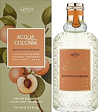 Maurer & Wirtz 4711 Acqua Colonia White Peach & Coriander - Одеколон — фото N4