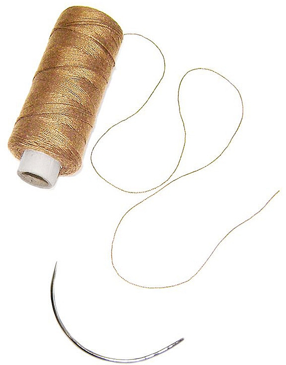 Нить для изготовления трессов, бежевая - Balmain Paris Hair Couture SBW Thread 1 Weaving Needle Beige — фото N1