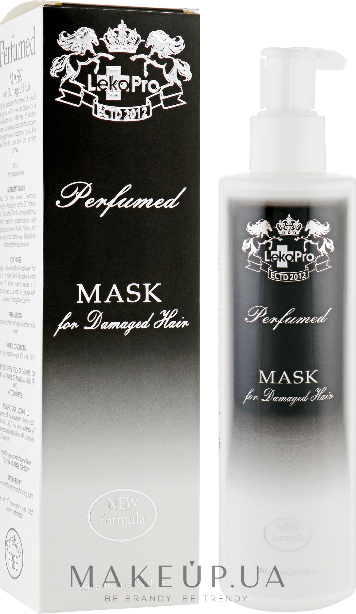 Маска парфумована для пошкодженого волосся - LekoPro Perfumed Mask For Demaged Hair — фото 250ml