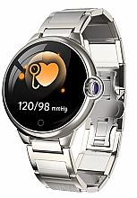 Парфумерія, косметика Смарт-годинник для жінок, срібло, сталевий - Garett Smartwatch Women Karen