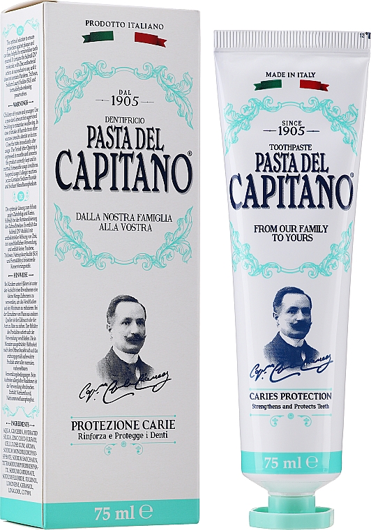 Зубна паста "Захист від карієсу" - Pasta Del Capitano Caries Protection — фото N1