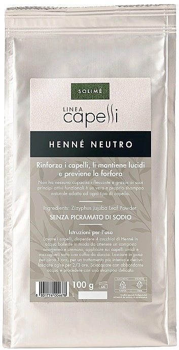 Хна для волосся - Solime Capelli Henne Neutro — фото N1