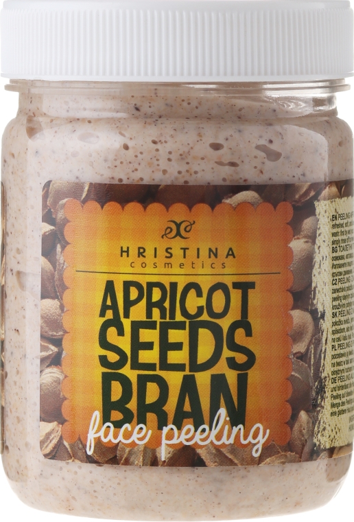 Пилинг для лица абрикосовый - Hristina Cosmetics Apricot Seeds Bran Face Peeling — фото N1