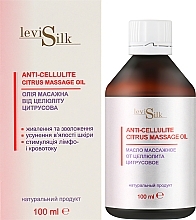 Олія масажна від целюліту "Цитрусова" - Levi Silk Anti-Cellulite Citrus Massage Oil — фото N2