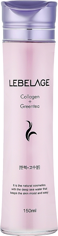Тонер з колагеном і екстрактом зеленого чаю - Lebelage Collagen+Green Tea Moisture Skin — фото N1