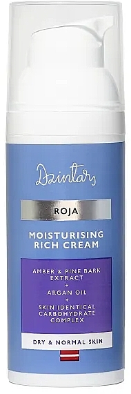 Крем увлажняющий для обезвоженной кожи лица -  Dzintars Roja Moisturising Rich Cream — фото N1