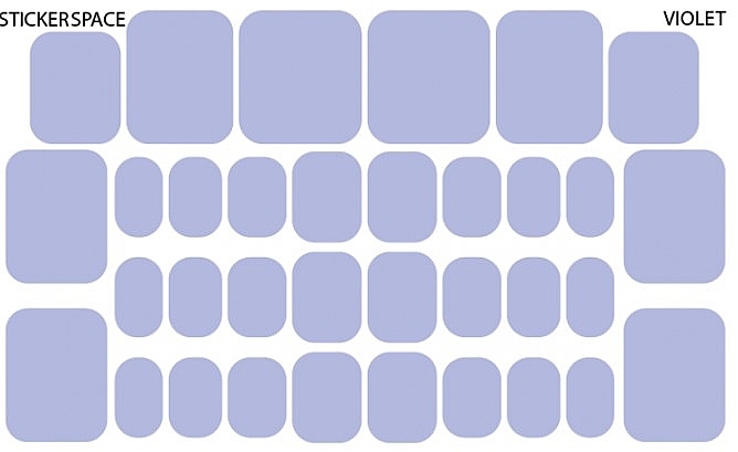 Дизайнерские наклейки для педикюра "Violet pedi" - StickersSpace — фото N1