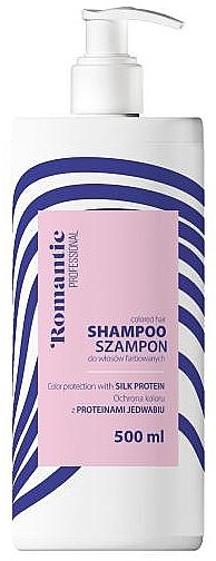 Укрепляющий шампунь для волос с протеинами шелка - Romantic Professional Silk Shampoo — фото N1