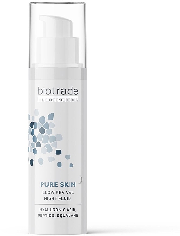 Ночной омолаживающий флюид с гиалуроновой кислотой и пептидами - Biotrade Pure Skin Glow Revival Night Fluid