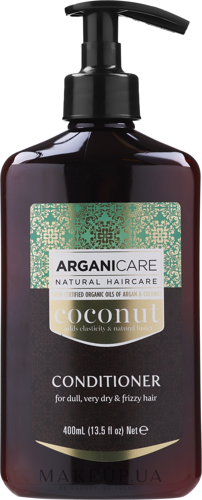 Кокосовий кондиціонер для волосся - Arganicare Coconut Conditioner For Dull, Very Dry & Frizzy Hair — фото 400ml