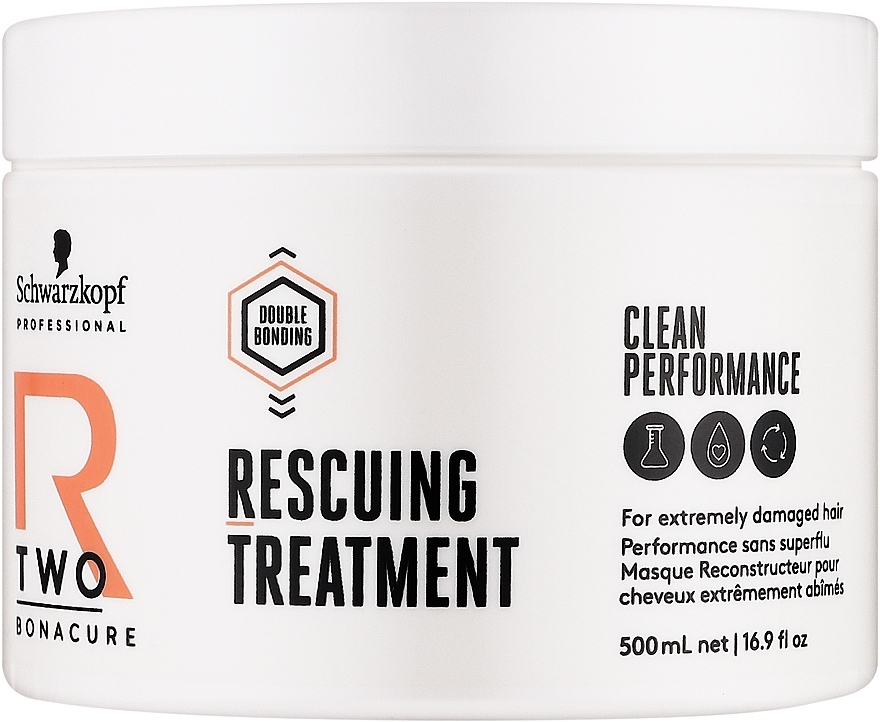 Відновлююча маска для волосся - Schwarzkopf Professional Bonacure R-TWO Rescuing Treatment — фото N1