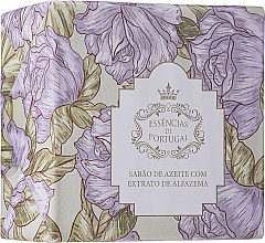 Мило з оливковою олією та екстрактом лаванди, бузкові квіти - Essencias De Portugal Olive Oil Lavender Hand Soap — фото N1