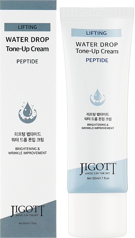 Зволожувальний крем для обличчя з пептидами - Jigott Lifting Peptide Water Drop Tone Up Cream — фото N2