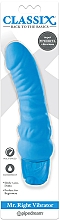 Рельєфний вібратор, блакитний - Pipedream Classix Mr Right Vibrator — фото N2