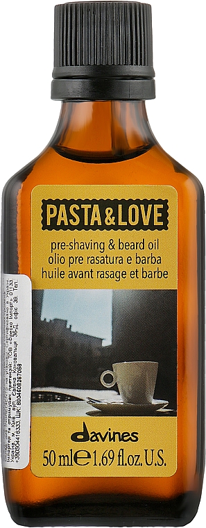 Масло для бритья + масло для бороды - Davines Pasta & Love Pre Shaving + Beard Oil — фото N1