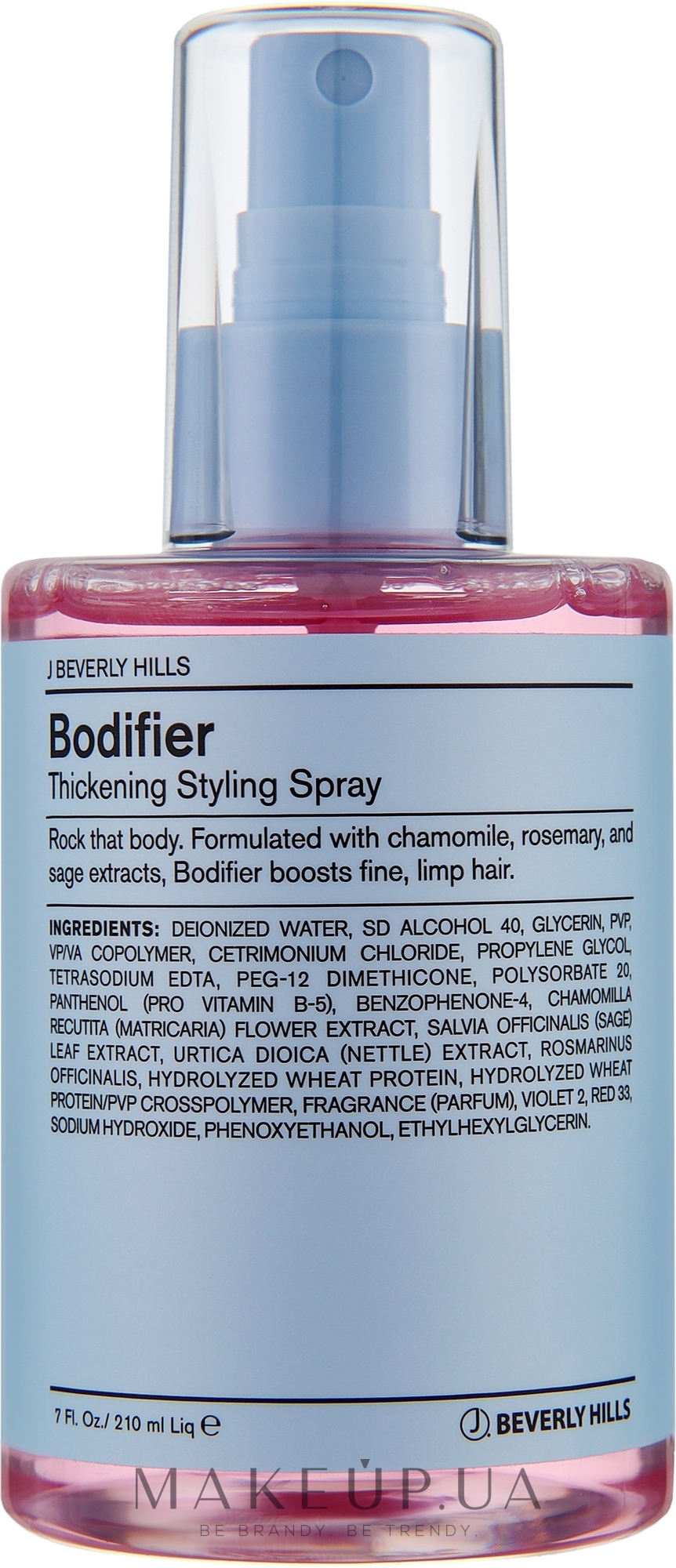 Спрей для збільшення об'єму волосся - J Beverly Hills Bodifier Thickening Styling Spray — фото 210ml