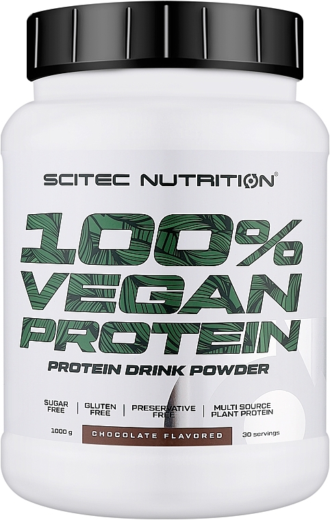 Рослинний протеїн "Шоколад" - Scitec Nutrition 100% Vegan Protein Chocolate — фото N1