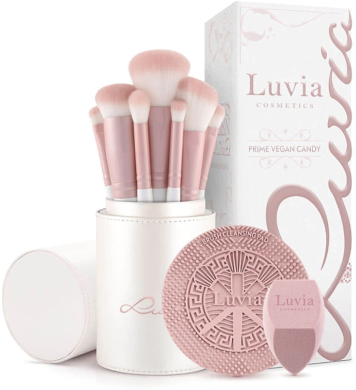 Набір пензлів для макіяжу, 7 шт. - Luvia Cosmetics Prime Vegan Candy Brush Set — фото N1