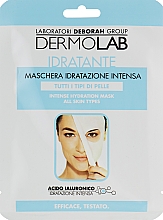 Парфумерія, косметика Маска тканинна для обличчя зволожувальна - Deborah Dermolab Intense Hydration Mask