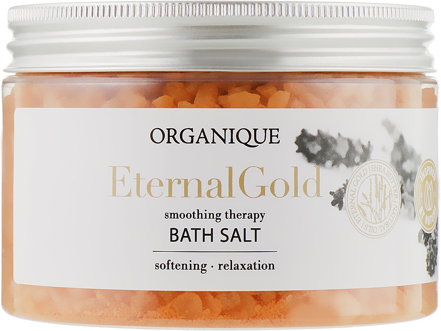 Розслаблювальна сіль для ванн "Eternal Gold" - Organique — фото N1